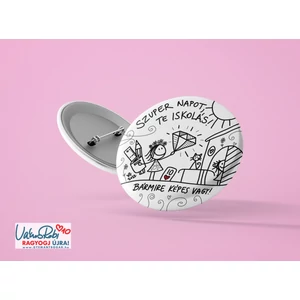 Iskolakezdő kitűző - lányos