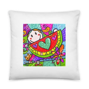 Kispárna dinnyés kislányos