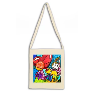 Szíves lufis vászontáska