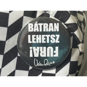 Bátran lehetsz fura! kitűző