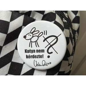 Kutya nem kérdezte kitűző