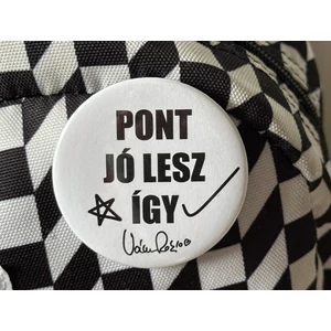 Pont jó lesz így kitűző