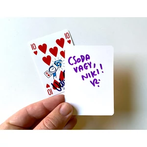 ❤️10-es kártya EGYEDI felirattal - 1 db