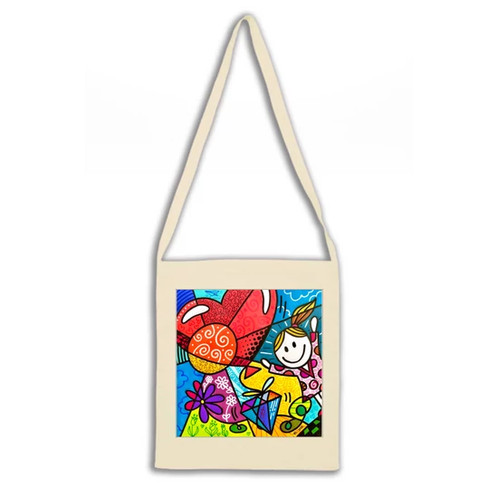 Szíves lufis vászontáska