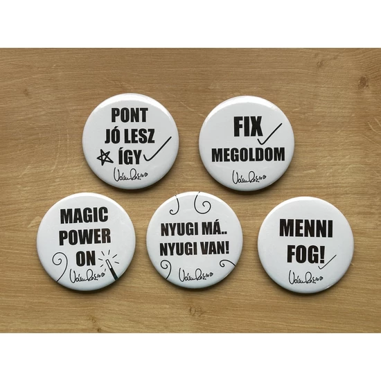 Kitűző szett: Menni fog! csomag