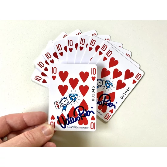 ❤️10-es kártya csomag 10 db - üres hátlappal