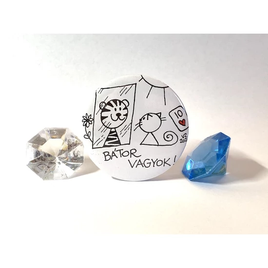 Hűtőmágnes: Bátor vagyok!