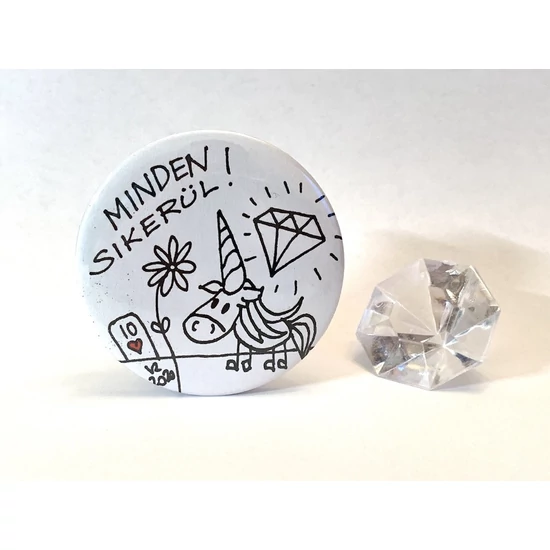 Kitűző: Unikornis Minden Sikerül!